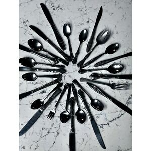 Craft Stainless Spoons Knives Forks Lot Of 26 Vtg Flatware Ornate Jewelry Making